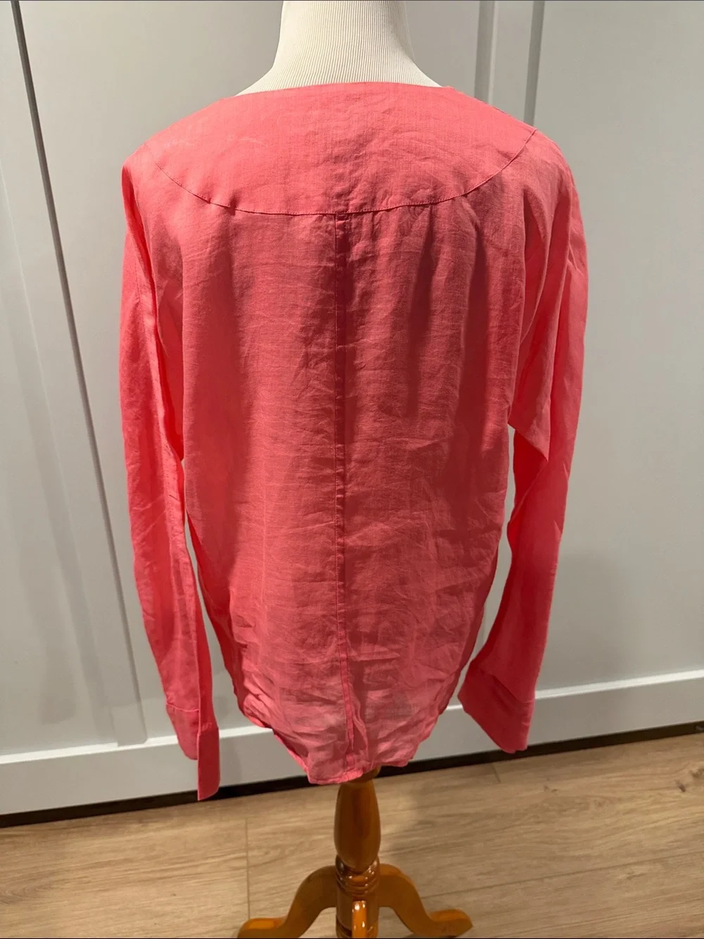 J. Crew  Coral Pink pullover Shirt